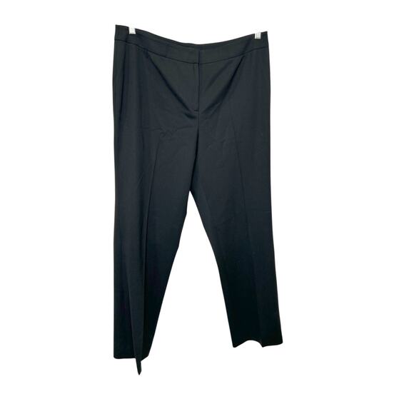 Lafayette 148 New York Black Women 12 Slacks Dress Pant Virgin Wool Blend - Picture 1 of 7